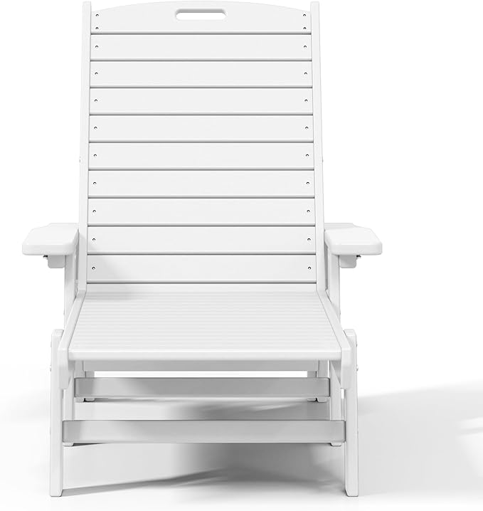 WestinTrends Malibu Poly Reclining Chaise Lounge White - Photo 7