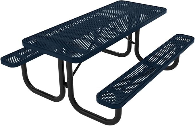 Coated Outdoor Furniture Heavy-Duty Portable Outdoor Picnic Table - Photo 1