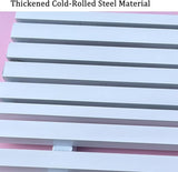 Outdoor Metal Garden Bench, Patio Park Benches Weatherproof, Colorful Front Porch Bench with Backrest, for Outside - Photo 6