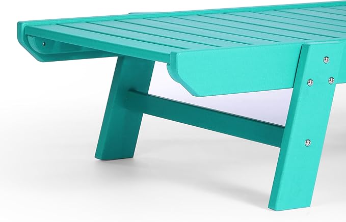 WestinTrends Malibu Poly Reclining Chaise Lounge (Set of 2) Turquoise
