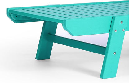 WestinTrends Malibu Poly Reclining Chaise Lounge (Set of 2) Turquoise