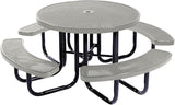 COATEDOUTDOORFURNITURE Heavy-Duty Portable Outdoor Picnic Table with Umbrella Hole - Photo 1