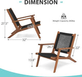 Verano Garden Mid Century Modern Accent Armchair Set of 2 - Photo 6
