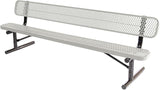 COATEDOUTDOORFURNITURE Heavy-Duty Portable Outdoor Bench Thermoplastic Coated, Expanded Metal, Commercial-Grade Seating - Photo 1