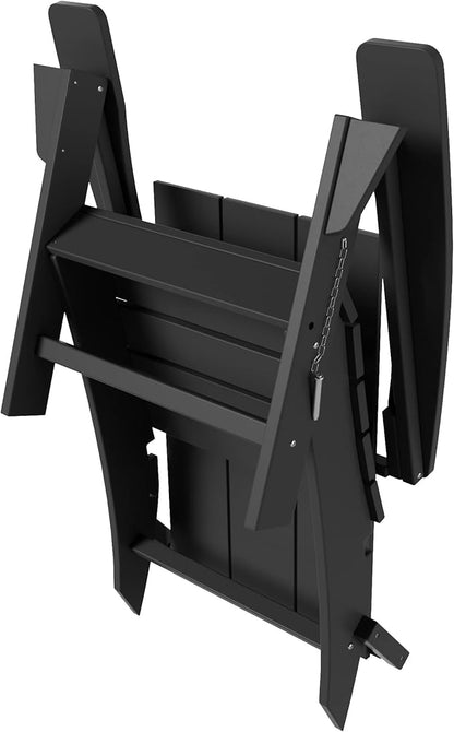 WestinTrends Ashore Modern Outdoor Folding Adirondack Chair (Set of 4), Gray