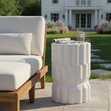 Christopher Knight Home Ella Lightweight Modern Concrete Outdoor Side Table - Photo 6