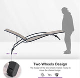 PURPLE LEAF Patio Chaise Lounge Chair Set of 2 Outdoor Lounge Chair with Arm All Weather Adjustable Lounger for Beach - Photo 5