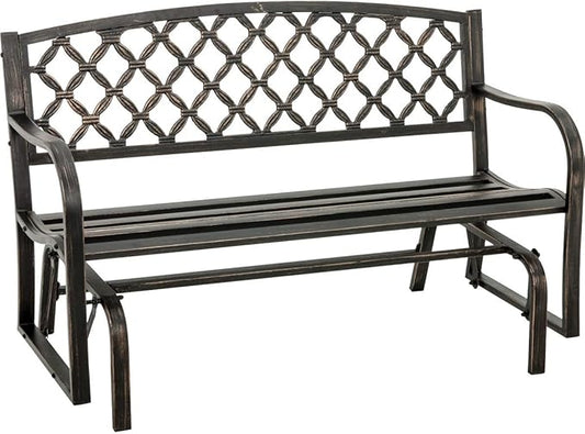 DO IT BEST GS SXL-SG131F Outdoor Expressions Steel Glider Bench
