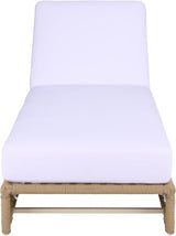 SAFAVIEH Outdoor Patio Furniture Collection – Callan Tan Rope & White Cushion Lounger, Fully Assembled Outdoor Chaise - Photo 1