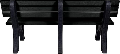 Sequoia Professional Aurora Park Bench, 6 ft, Black