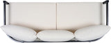Merax 75.8" Modern Curved Outdoor Aluminum 3-Seater Sofa - Photo 5