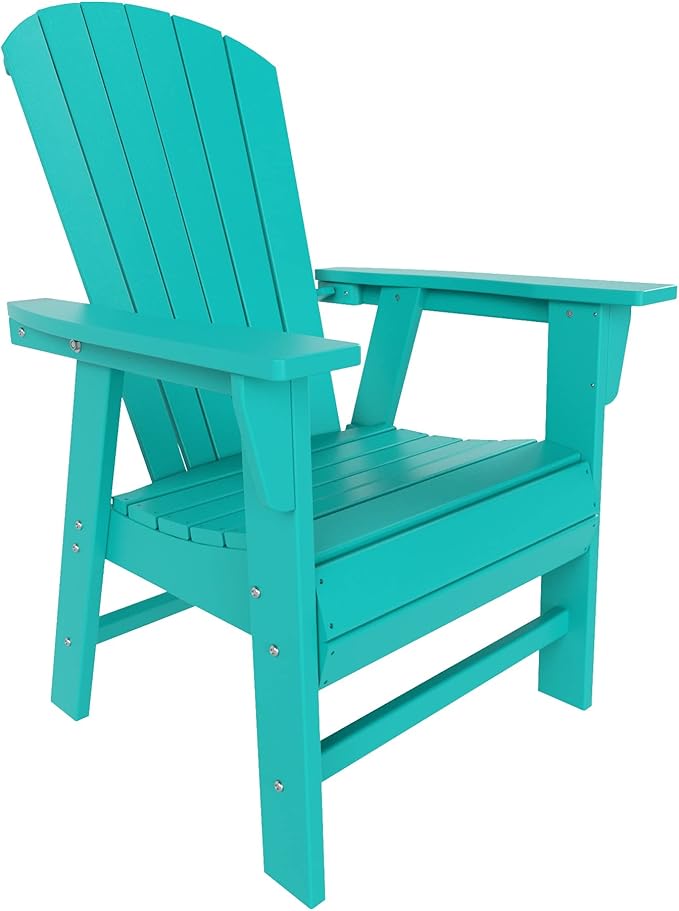 WO WESTIN OUTDOOR HDPE Altura Adirondack Dining Chair,Turquoise
