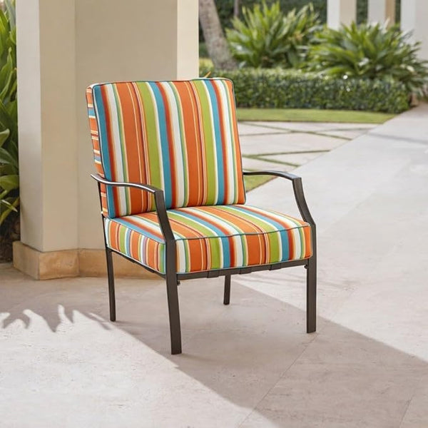 BrylaneHome Bh Outdoor Performance 2-Section Deep Seating Cushion - Covert Breeze - Photo 1