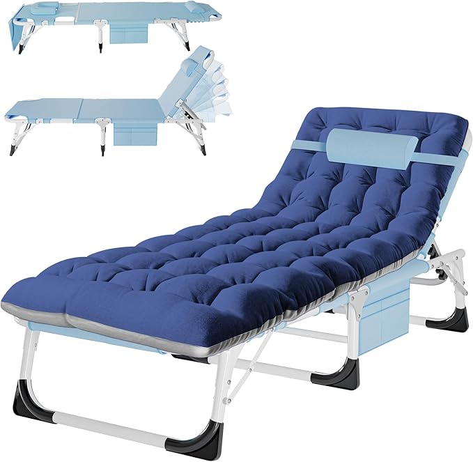 ABORON 4-in-1 Lounge Chair with Face & Arm Holes for Tanning - Photo 1