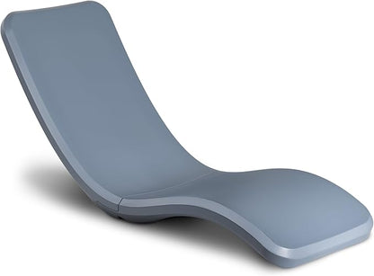 GoSports Coast Modern in Pool Lounge Chair - Waterproof & Weighted Chaise Lounger - Outdoor Pool Furniture for Patio or in Baja Shelf - Stone Blue