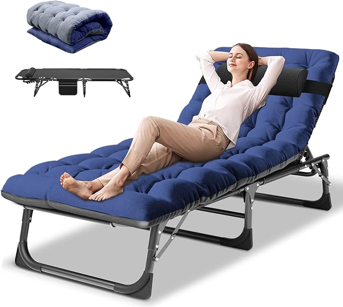 DoCred Folding Lounge Chair with Mattress - Photo 1