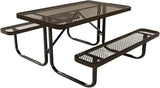 COATEDOUTDOORFURNITURE Heavy-Duty Portable Outdoor Kids Table, Expanded Metal Kids Picnic Table - Photo 1