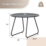 Athena Collection Outdoor Patio Side Table - Photo 3