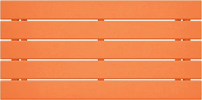 WestinTrends Malibu Outdoor Coffee Table, 35" x 17.5" All Weather Poly Lumber Patio Adirondack Coffee Table for Garden Lawn Porch Balcony, Orange