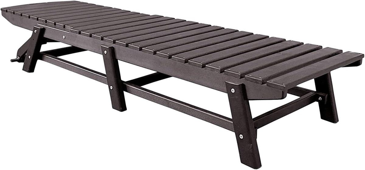 Phat Tommy Outdoor Pool Chaise Lounge, Heavy-Duty Beach Lounger - Folding, HDPE - Photo 3