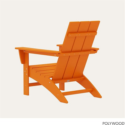 POLYWOOD AD420TA Modern Adirondack Chair, Tangerine