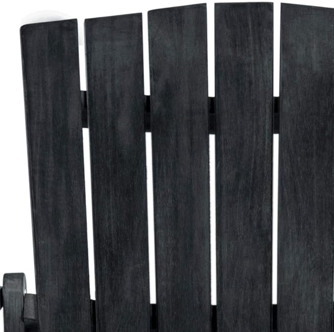 Safavieh PAT6700K Outdoor Collection Mopani Dark Slate Grey Side Chair
