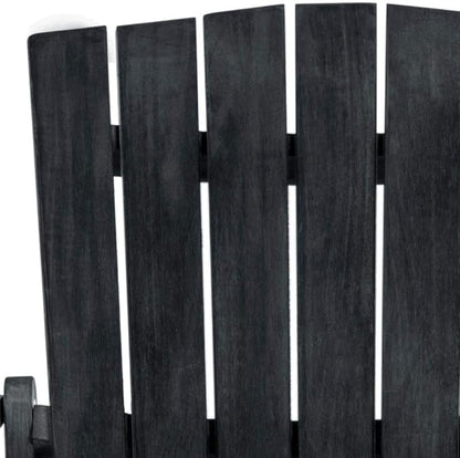 Safavieh PAT6700K Outdoor Collection Mopani Dark Slate Grey Side Chair