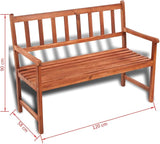 (Fast Shipments) Outdoor Patio Bench Long Rectangular Wooden Dining Picnic Furniture Benches for Backyard, Garden, Lawn - Photo 2
