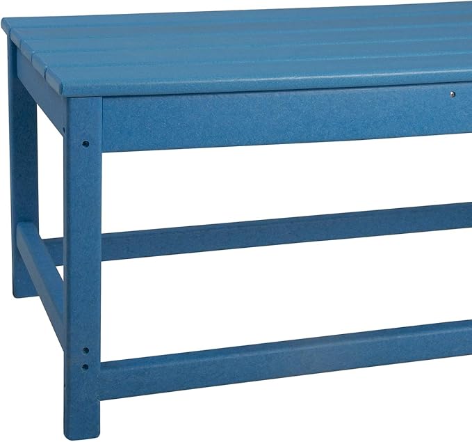 WO WESTIN OUTDOOR HDPE Laguna Outdoor Poly Adirondack Coffee Table, Pacific Blue - Photo 7