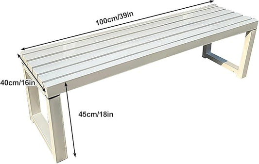 Metal Garden Benches, Garden Benches for Outdoors, Park Benches for Outside, Outdoor Bench, Porch Benches Outdoor, Patio Benches for Outdoors (Color : Orange, Size : 100CM/39in)