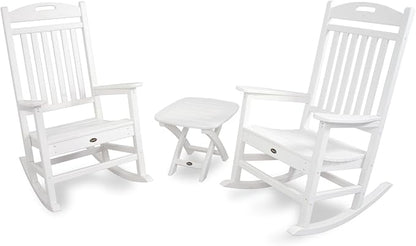 Trex Outdoor Furniture by Polywood Yacht Club Rocker Chair, Classic White (TXR100CW)