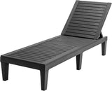 Giantex Outdoor Chaise Lounge Patio Recliner Chair with 5-Position Adjustable Backrest - Photo 9