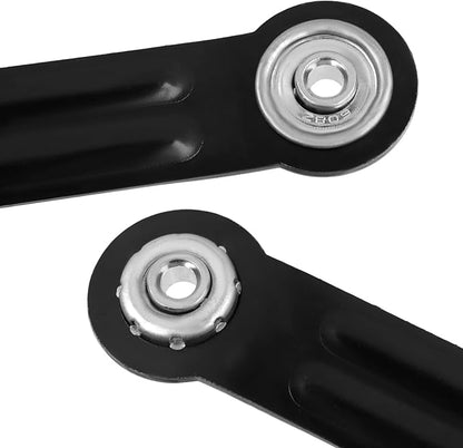 LC LICTOP Glider Bearing Arm Bracket Replacement, 4Pcs Black, 6.9 Inch Length & 5.5 Inch Hole Center, Hardware Rocker Parts for Patio Glider, Garden Bench, and Chair Repair