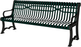 COATEDOUTDOORFURNITURE Coated Outdoor Furniture Heavy-Duty Outdoor Bench Thermoplastic Coated, Slatted Steel - Photo 1