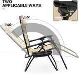 MoNiBloom Zero Gravity Chair Outdoor Folding Patio Lounge Chair for Outside Reclining Lawn Chair Recliner Beach Chair - Photo 5