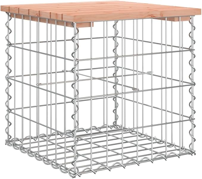 Natural Wood Color Silver Garden Bench Solid Douglas Fir Wood Outdoor Seating Rustic Charm Patio Furniture Compact Size for Balcony Durable Weather Resistant Cozy Vibe