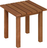 Furinno TIOMAN Patio Table, Outdoor Side Table, Patio End Table, Coffee Table in Teak Oil, for Patio, Garden, Porch - Photo 5