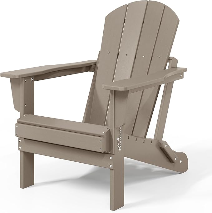 Costaelm 3 piece Patio Set, Outdoor Modern Adirondack Table and Chairs - Photo 3