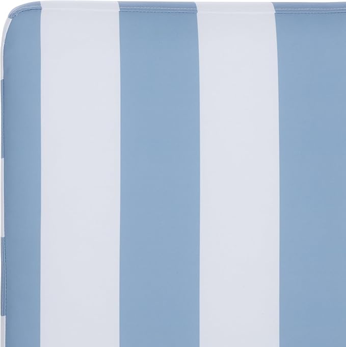 SAFAVIEH Outdoor Patio Furniture Collection - Gillian Heather Tan Rope Daybed, Baby Blue Stripe Cushion - Photo 10