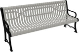 COATEDOUTDOORFURNITURE Coated Outdoor Furniture Heavy-Duty Outdoor Bench Thermoplastic Coated, Slated Steel - Photo 1