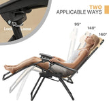 Magshion Folding Zero Gravity Chairs Set of 2, Outdoor Reclining Camping Chairs - Photo 6