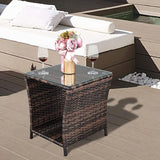 HomVent Patio Wicker Rattan Side Table - Photo 5