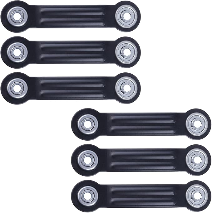 Glider Bearing Arm Bracket Replacement 6Pcs, 6.33 Inch Length & 4.88 Inch Hole Center, Hardware Rocker Parts for Patio Glider, Garden Bench, and Chair Repair