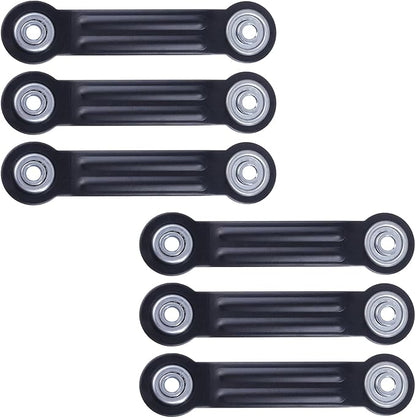 Glider Bearing Arm Bracket Replacement 6Pcs, 6.33 Inch Length & 4.88 Inch Hole Center, Hardware Rocker Parts for Patio Glider, Garden Bench, and Chair Repair