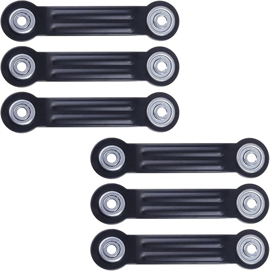 Glider Bearing Arm Bracket Replacement 6Pcs, 6.33 Inch Length & 4.88 Inch Hole Center, Hardware Rocker Parts for Patio Glider, Garden Bench, and Chair Repair