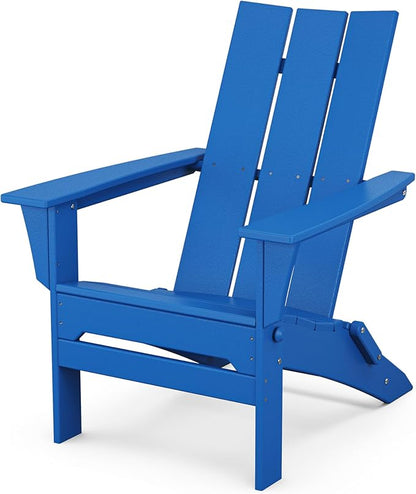 POLYWOOD® Modern Folding Adirondack in Pacific Blue