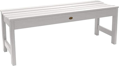Highwood Lehigh Backless Bench, 4 Feet, White