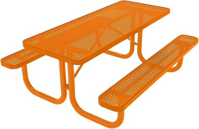 COATEDOUTDOORFURNITURE Heavy-Duty Portable Outdoor Picnic Table - Photo 1