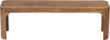 Christopher Knight Home Outdoor Acacia Wood Bench Set of 2, 57.25" Patio Benches, Slatted Garden Seating for 2–3 People - Photo 5