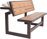 LIFETIME 60054 Convertible Bench / Table, Faux Wood Construction - Photo 4